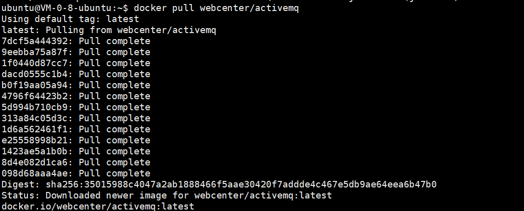 Docker 安装 ActiveMQ