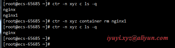 Containerd-1.6.5 镜像命令空间和容器操作使用
