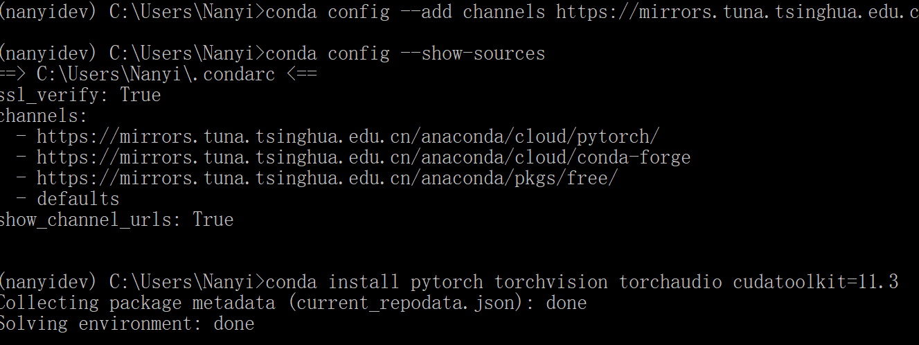 Anaconda环境创建、激活等常用命令&深度学习(pytorch、tensorflow)环境搭建