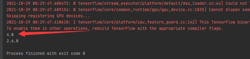 常识——tensorflow安装cpu版本