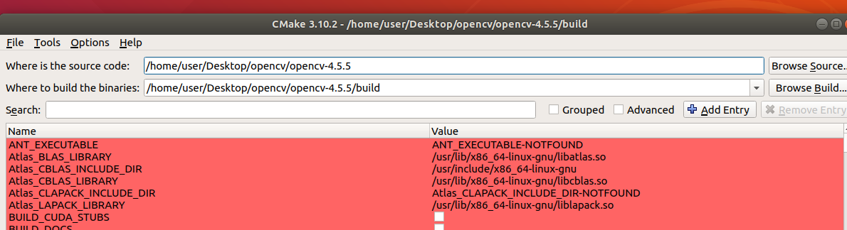 ubuntu18.04安装opencv4.5.5和opencv-contrib4.5.5