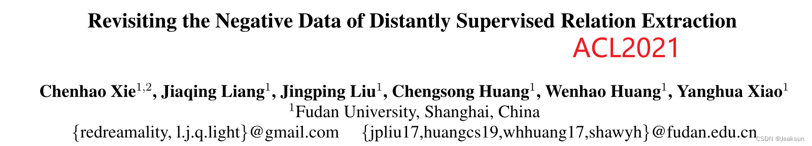 Revisiting the Negative Data of Distantly Supervised Relation Extraction重温远程监督关系抽取中的负数据