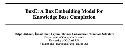 论文浅尝 | BoxE：一种基于Box的知识图谱表示学习模型