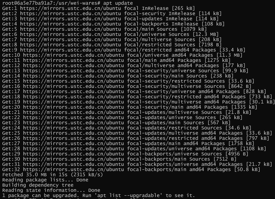 为dokcer中最简版ubuntu（70M）增加apt安装能力