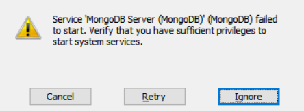 win7安装MongoDB报错的问题（基本所有该踩的坑都踩了）