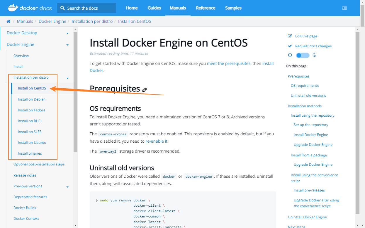 Docker安装使用--Centos