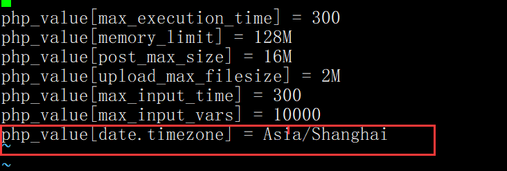 zabbix5.0报错PHP时区未设置(配置参数"date.timezone")