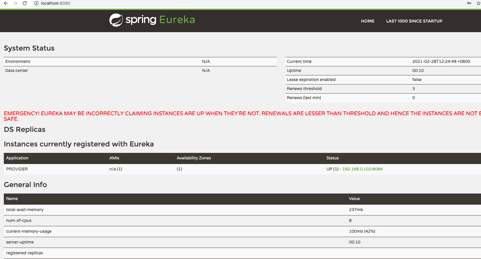SpringCloud-Eureka