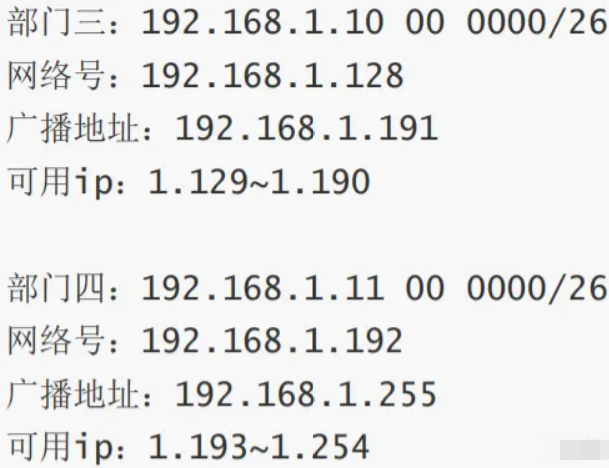 综合布线 子网掩码 IP地址 子网划分