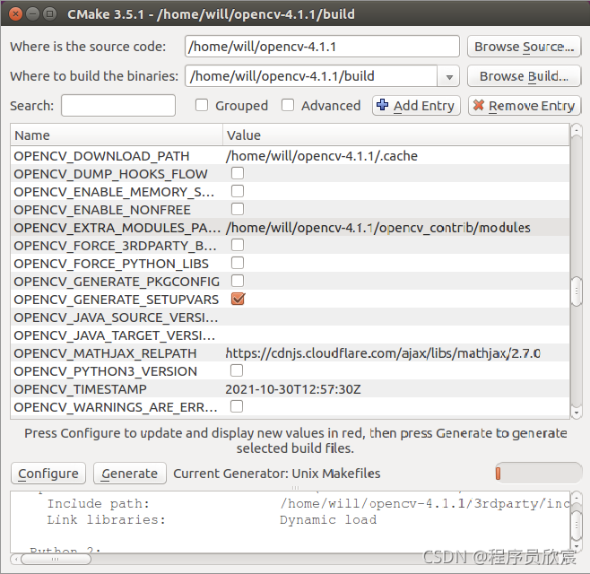 Ubuntu16桌面版编译和安装OpenCV4