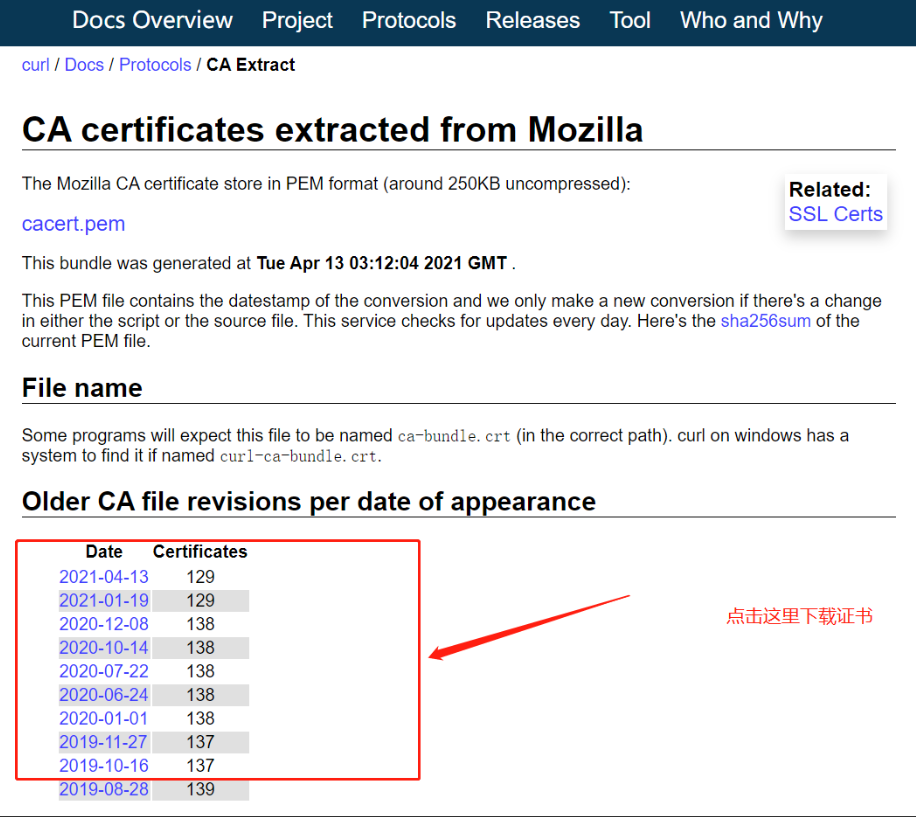 Laravel使用GGuzzle报证书错误cURL error 60: SSL certificate problem: unable to get local issuer certificate