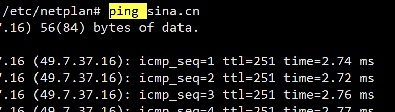 ping: sina.cn: Name or service not known