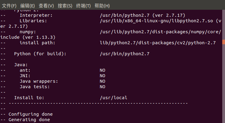 Ubuntu18.04安装opencv和opencv_contrib（详细步骤及常见问题解决）