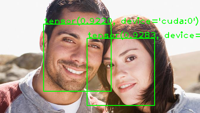 pytorch 实现人脸检测与识别