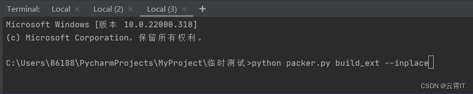 利用Cython打包py成pyd文件