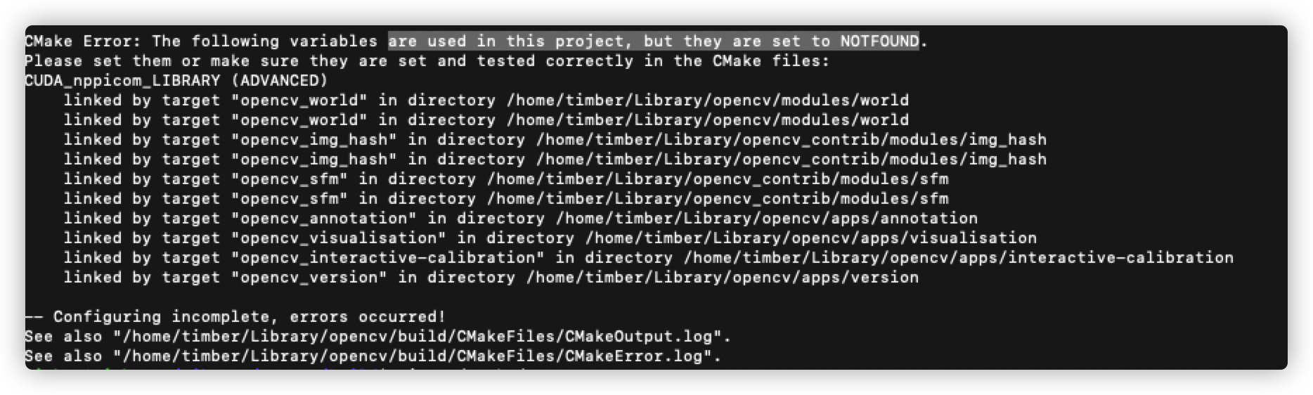 Ubuntu安装 opencv 3.4.1 遇到的问题