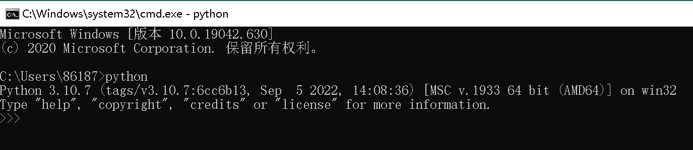 已安装python在cmd命令窗口执行python提示“'python' 不是内部或外部命令，也不是可运行的程序”