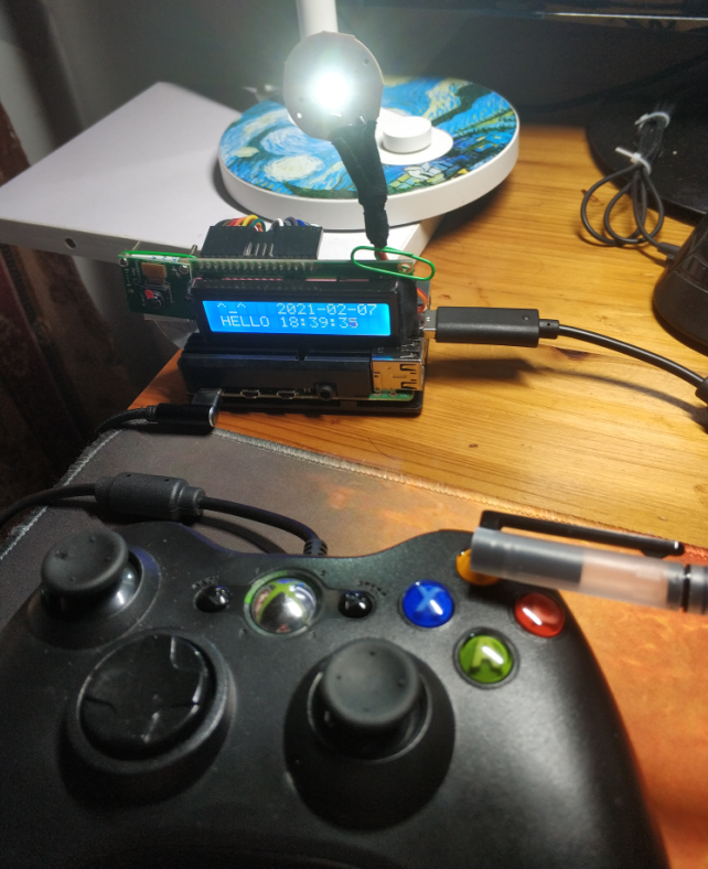 用Xbox360游戏手柄通过python代码控制树莓派4B点亮LED灯