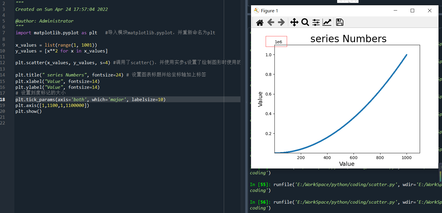 python数据可视化-matplotlib入门(1)--安装及绘制简单的曲线