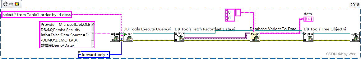 Labview_使用SQL语句操作数据库(Access)