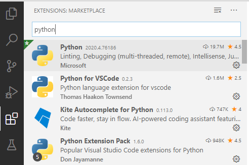 VS code配置python开发调试环境