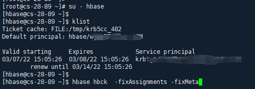 hbase1版本中使用直接拷贝hdfs文件的方式迁移hbase表