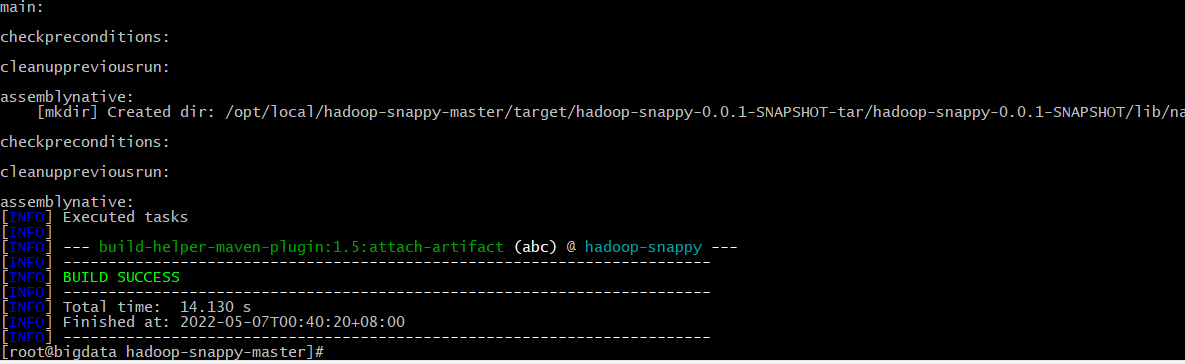 Hbase支持snappy压缩格式